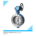 Triple Offset Double Flange Carbon Steel Butterfly Valve Dn400